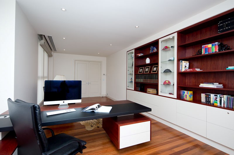 Home Office Creative By Design, Built In Desk And Shelves Perth