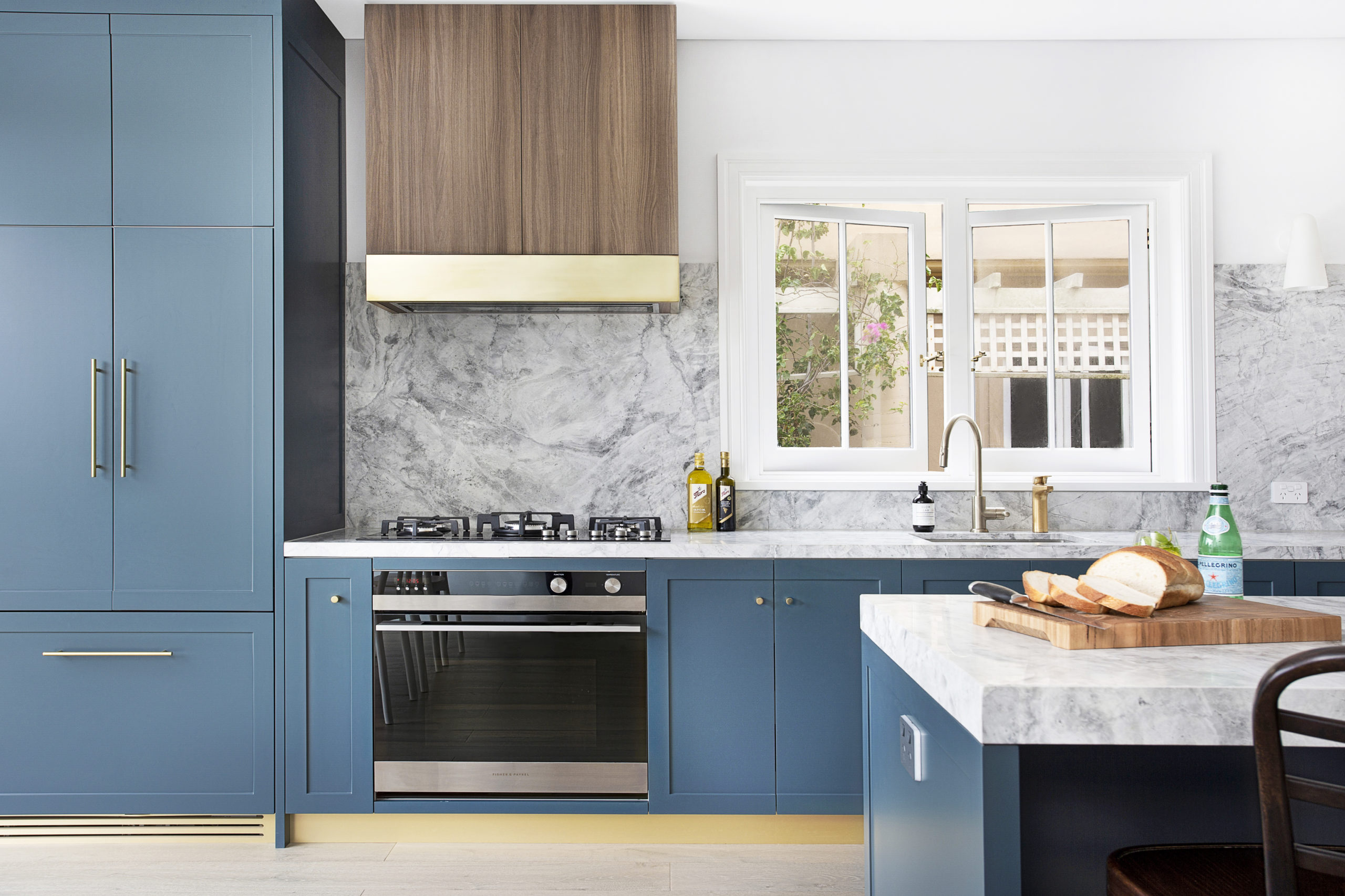 creative by design blue kitchen